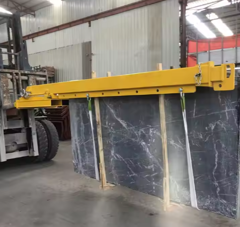 High-end ODM Double Steel Forklift Boom Lifting Equipment New Condition Moving Stone Slabs Stone Shops Factory Warehouse