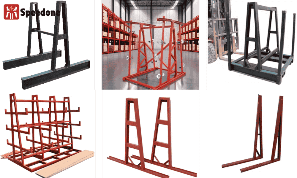 Image Ifa Racking Frame Heavy Duty A-Frame Storage Rack For Stone Yards