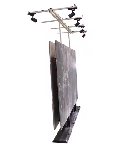 How should slabs and plates be stored correctly using  board storage racks ?