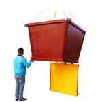 New Type Stone Waster Storage Bin Drop Bottom Dumpster Container for Material Handling Equipment Parts