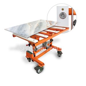 electric flip transport vehicle is used for stone and glass handling and installation FBYS