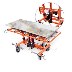 electric flip transport vehicle is used for stone and glass handling and installation FBYS