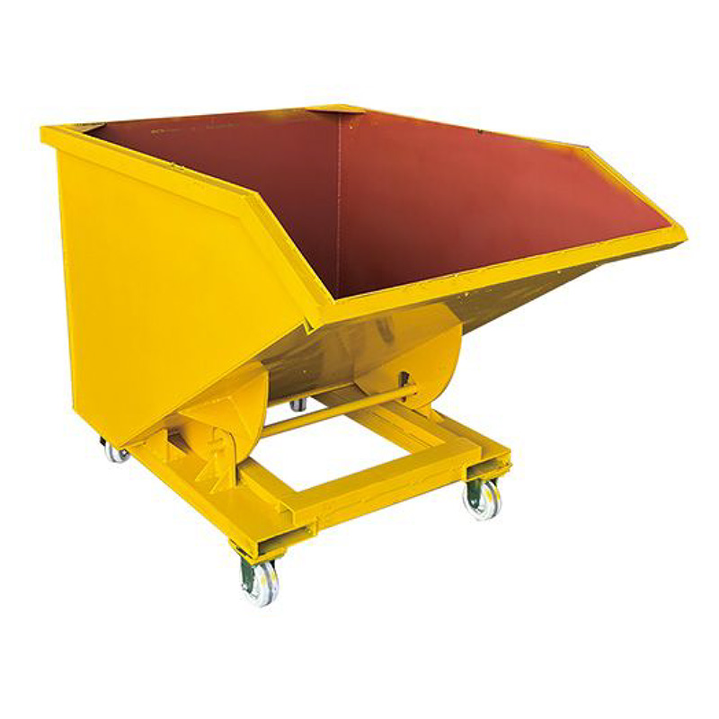 Forklift Bucket With Wheels For Mobile Material Handling | Heavy Duty ...