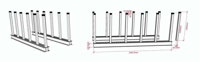 Slab Racks drawing