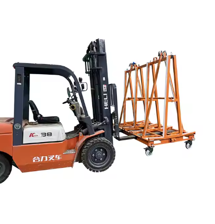 Slab Transport Cart L Shape Glass Slab Rack For Storage And Transport